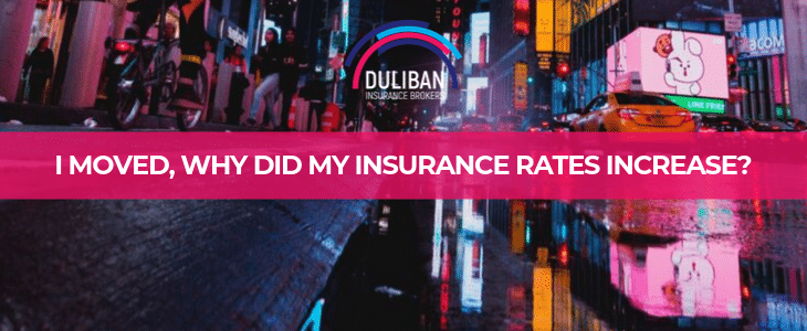 I Moved... Why Did My Insurance Rates Increase?